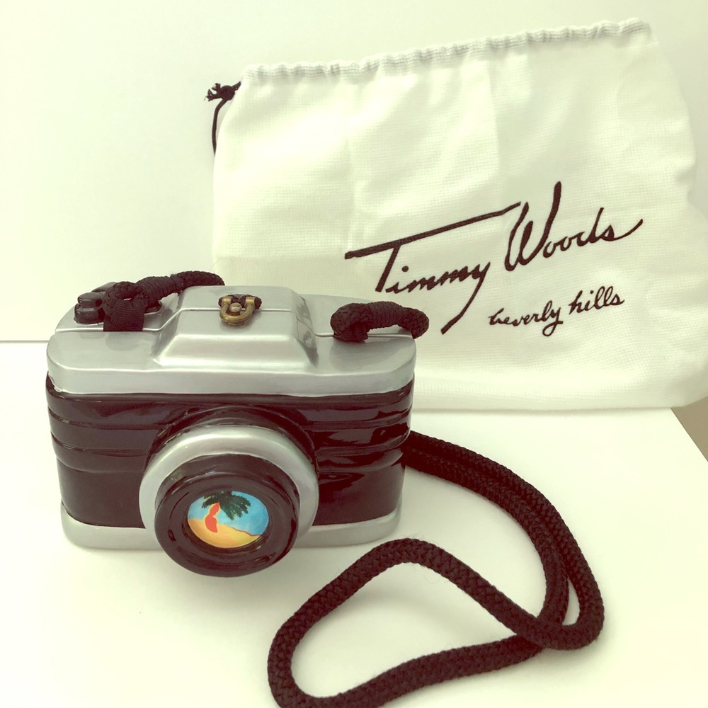 NWT Timmy Woods hand painted camera purse 💝